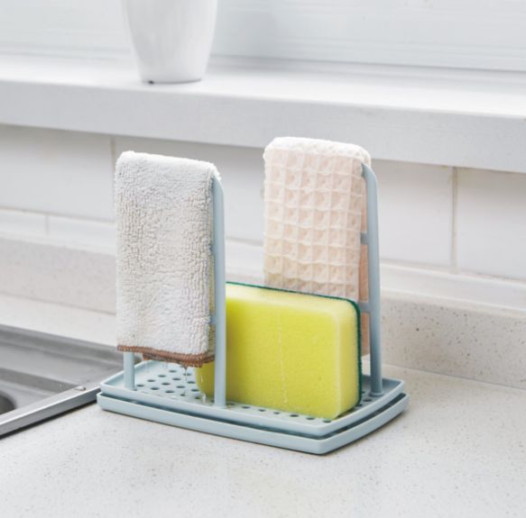 Rag rack, dishcloth, sponge storage, soap box details Picture