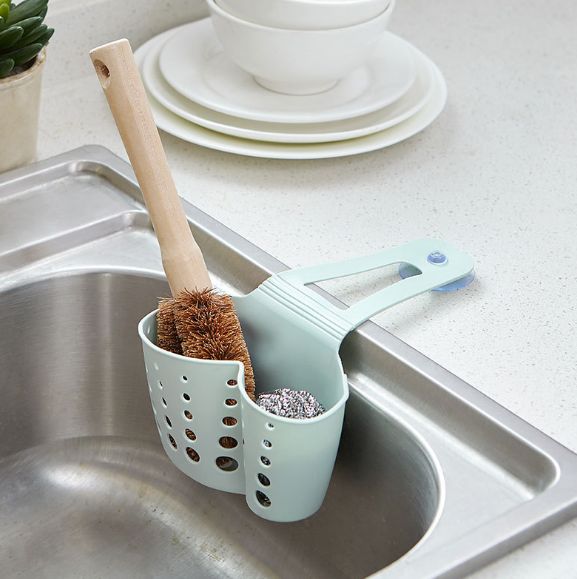 Sponge storage, steel wool ball storage, scouring pad storage, draining hanging bag Item Picture