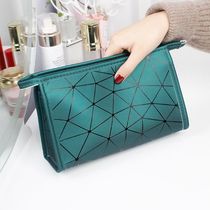 PU leather makeup Bag Travel storage Portable large capacity waterproof toiletries carry-on bag