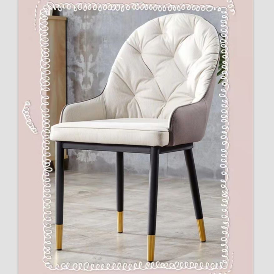 Lu word furniture - nordic light silla de comedor de lujo moderna y minimalista influyente silla de libro casual silla de hogar restaurante hotel silla de respaldo silla de maquillaje Specification image