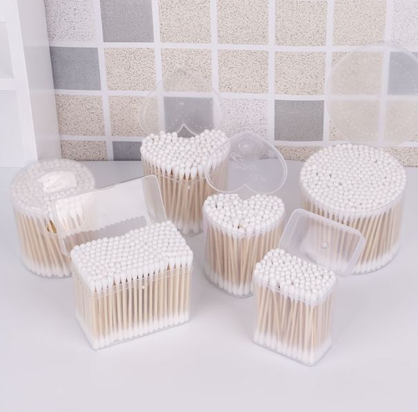 Boxed paper card double-headed cotton swabs details Picture