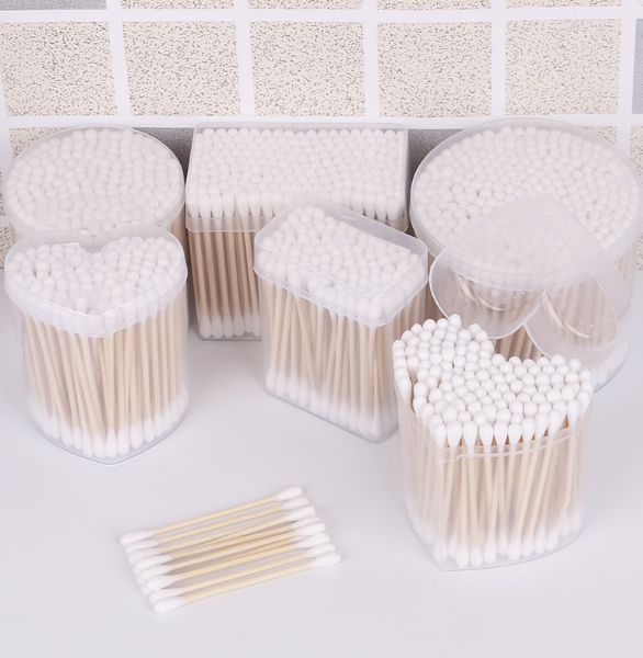 Boxed paper card double-headed cotton swabs