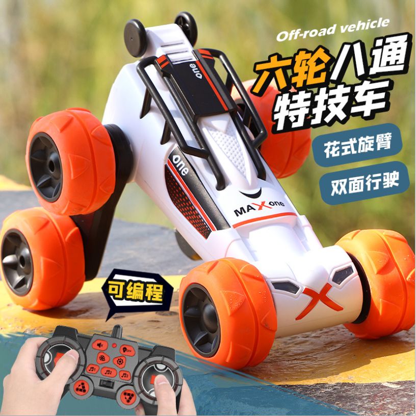 New product: 2.4g programmable transformable stunt car, rotating drift, climbing, six-wheel eight-way remote control car, children's toy Specification image