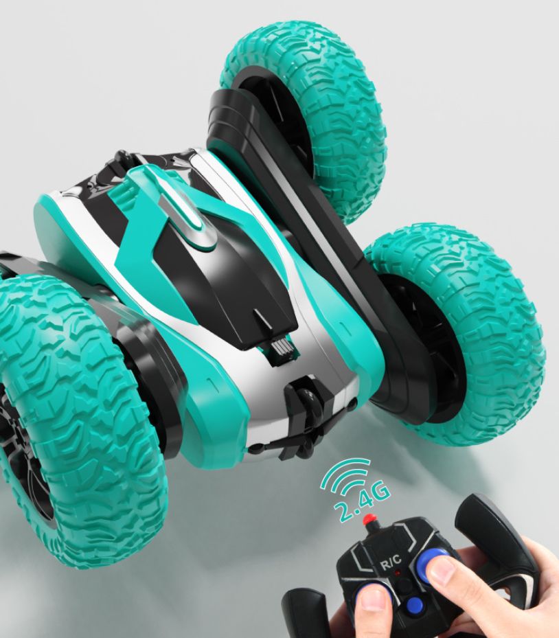 Cross-border charging double-sided stunt car, 360-degree rotating roll resistant stunt car, climbing belt remote control four-wheel twist car, ultimate body beyond alloy car, remote control 18-way small car, boys' toy, Emile toy Specification image