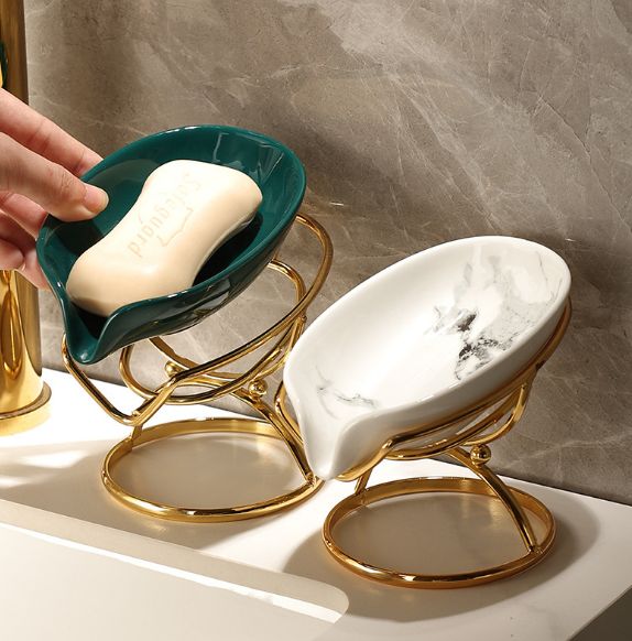 Light luxury ceramic soap box