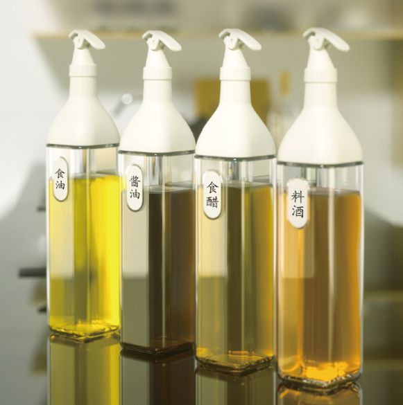 Oil control bottle for household kitchen