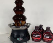 Stainless steel four-layer chocolate fountain machine melting tower waterfall hot pot melting machine
