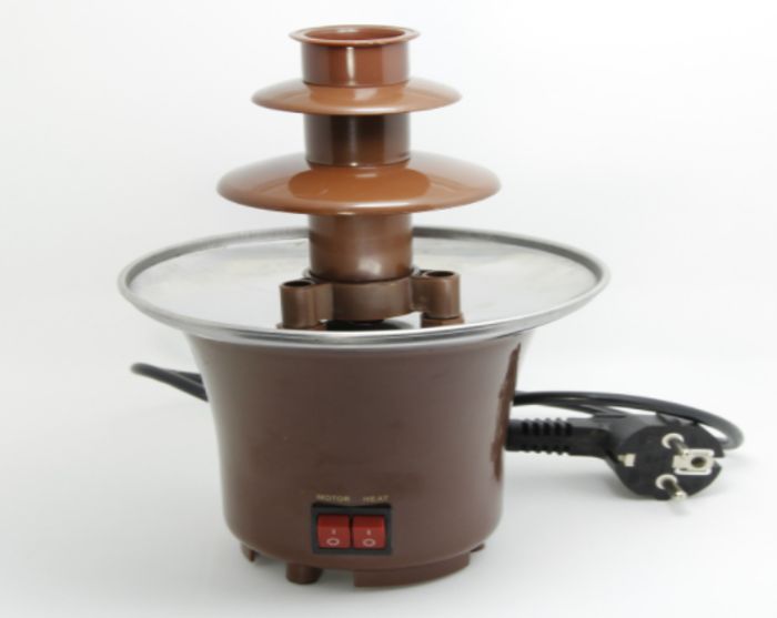 Mini DIY home melting tower with heated small chocolate maker