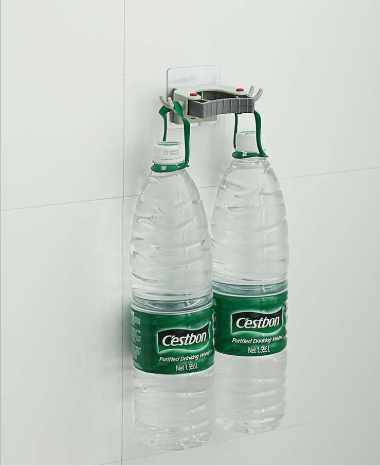Nail-free and traceless mop rack, multi-functional storage, mop hook, bathroom, wall-mounted broom, hanging rack, mop clamp Application Scenario