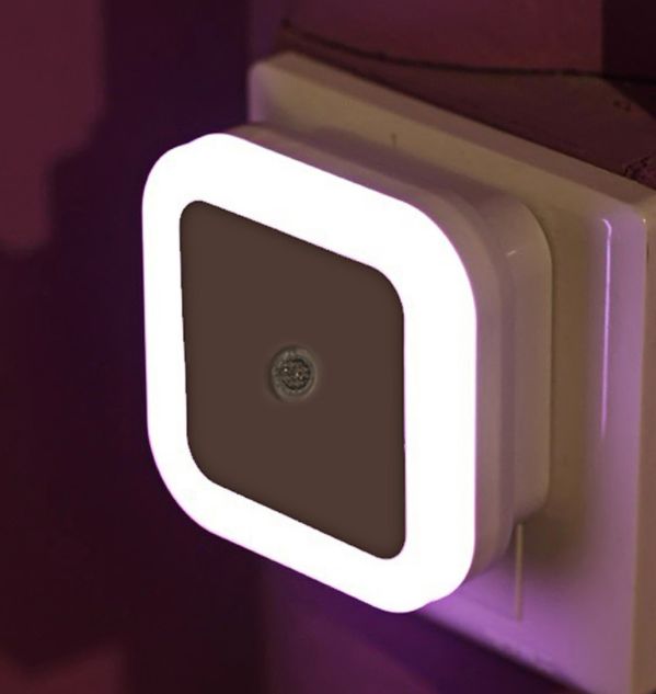 Light-controlled led creative plug-in energy saving bedroom hallway night light full figure