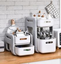 Kitchen sink drawer storage rack household modern style kitchen seasoning box debris storage cabinet