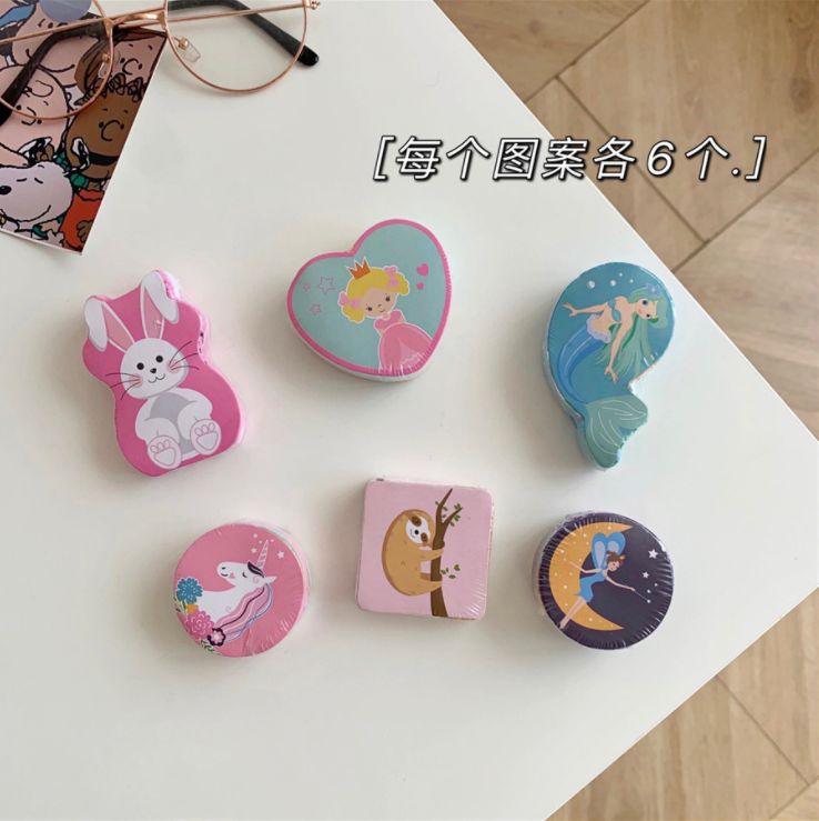 Cartoonish and cute multi-style patterned compressed towels Application Scenario