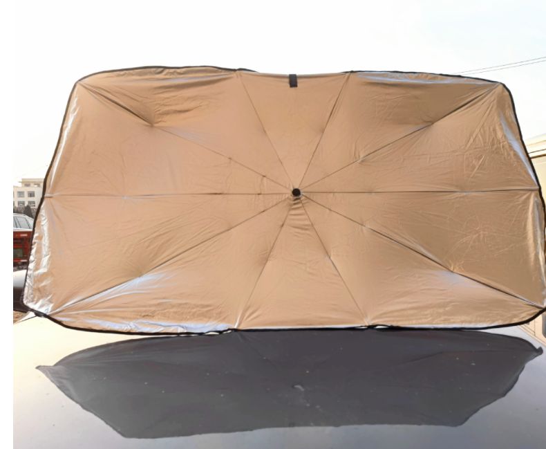新款汽车前挡遮阳伞白底实物图