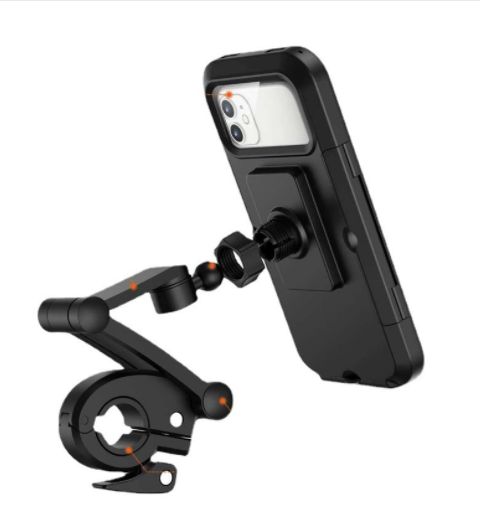 Motorcycle waterproof phone stand Takeaway rider Waterproof handlebar navigation stand Item Picture