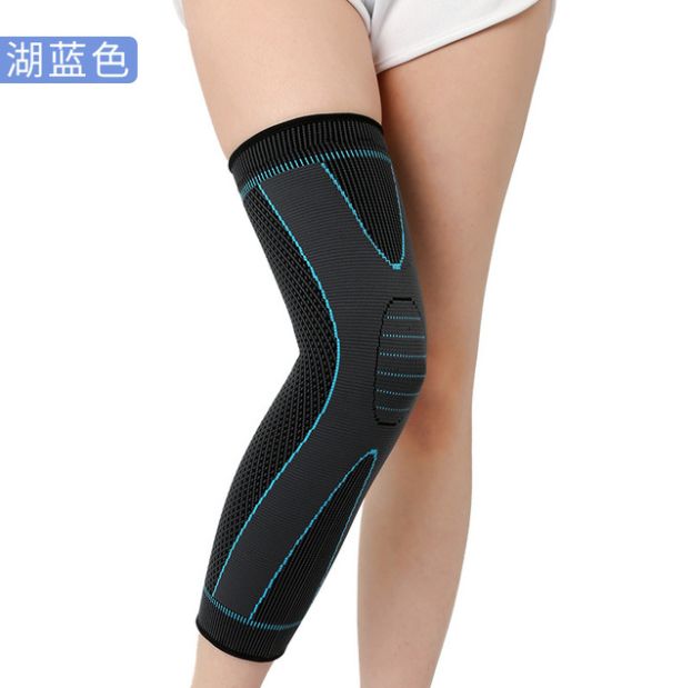 Extended sports knee pads, leg guards, pressure knee pads, breathable double corrugated long knee pads, knitted knee pads, single piece Application Scenario