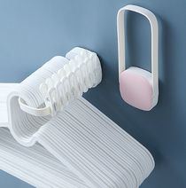 Foldable hanger storage rack for household use