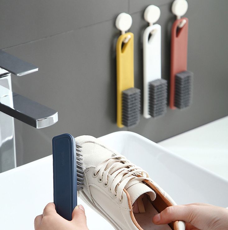 Use a shoe brush