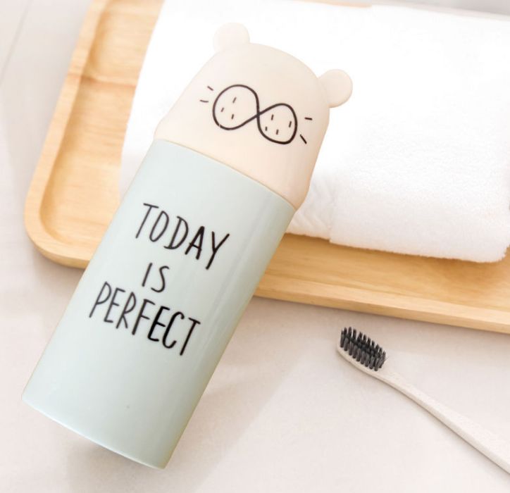 Portable travel toiletry cup Travel toothbrush case