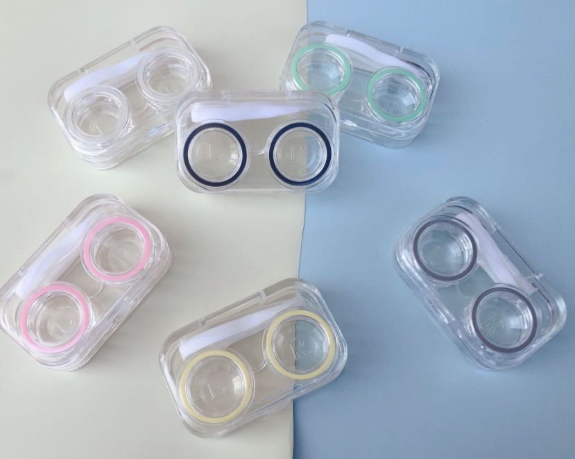 Mini simple integrated companion box contact lenses double box