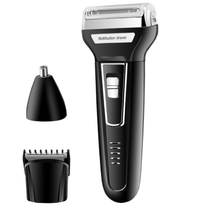 Three-in-one razor, hair clipper and nose hair clipper Specification image
