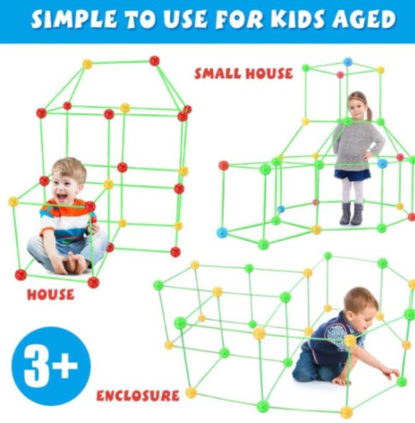儿童DIY插珠帐篷游戏屋产品图