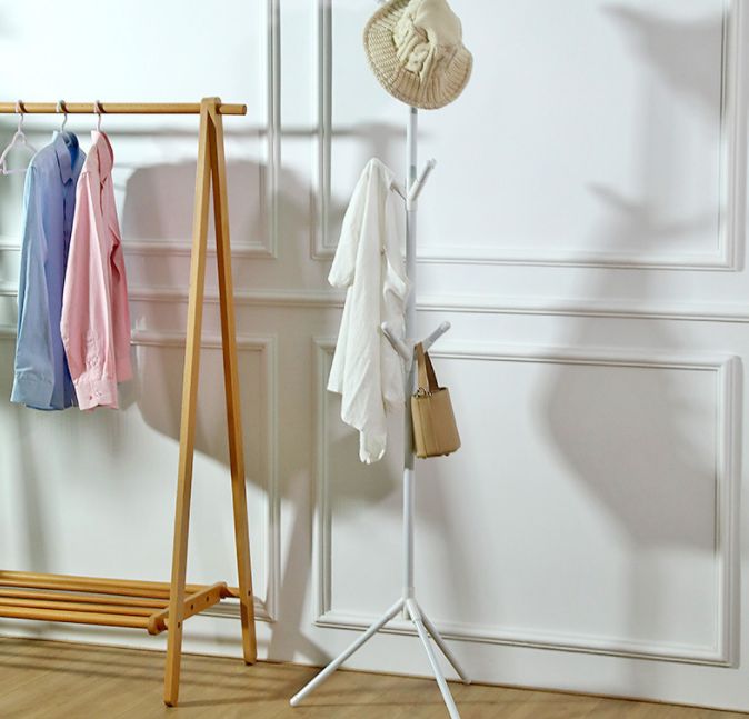 Simple assembly of floor-to-ceiling coat rack Specification drawing