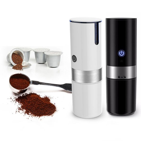 Portable capsule coffee maker