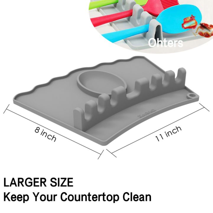 Kitchen helper 7 slots tableware rack anti-fouling drain mat