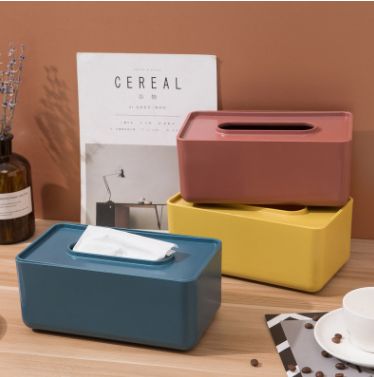 Cardboard box with plastic lid