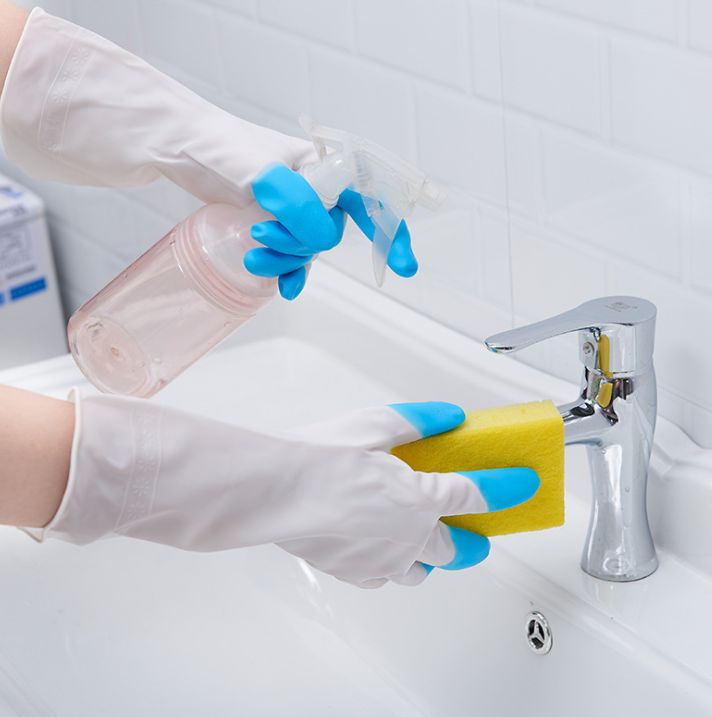 Household kitchen dishwashing gloves details Picture