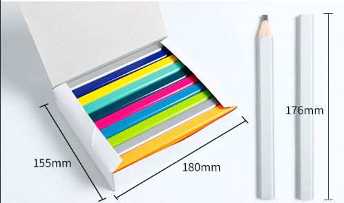 Use a flat octagonal black woodworking pencil and a thick, flat pencil for drawing Item Picture