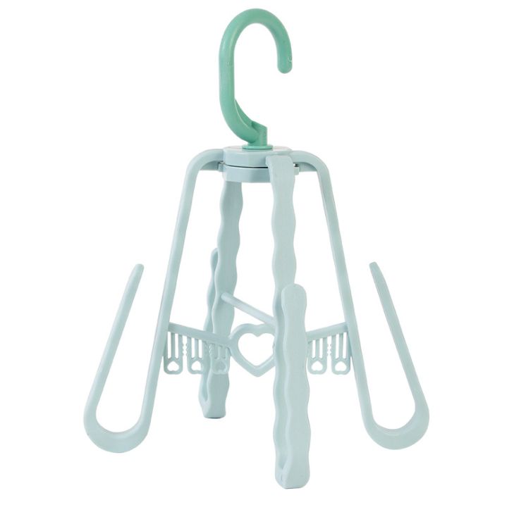 多功能折叠晒鞋架白底实物图