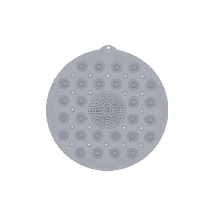 Multifunctional silicone bath mat with suction cup