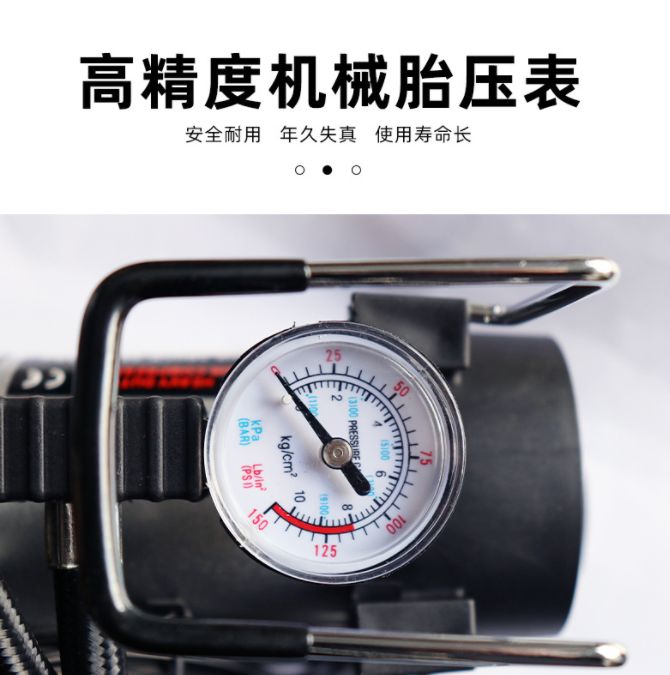 مضخة تفريغ هوائية محمولة على مركبات مزودة بمضخات معدنية يدوية ذات اسطوانة واحدة Specification image