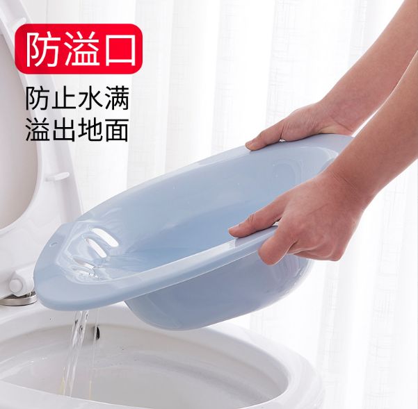 Thickened bidet men and women hemorrhoidal free squat fumigation care flush toilet basin