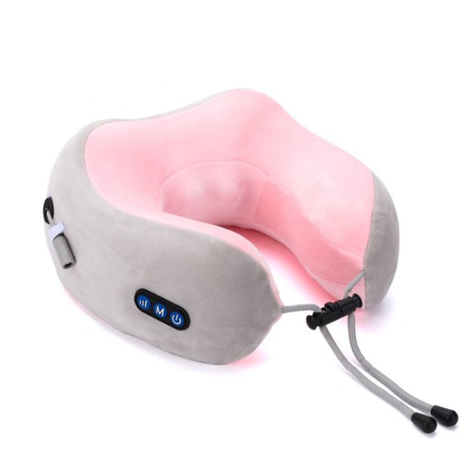 Smart car-mounted portable pillow, multi-functional U-shaped massage pillow Item Picture