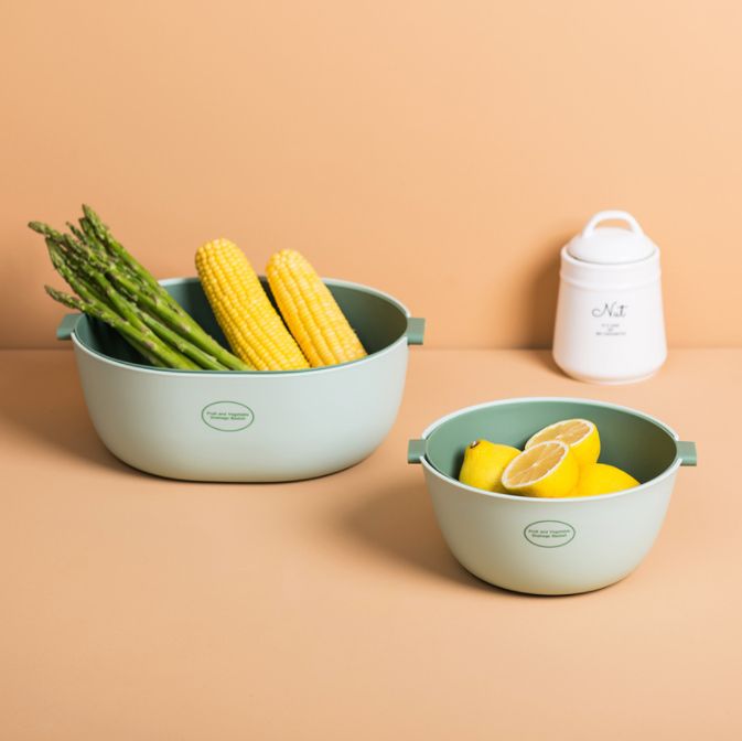 大号双层沥水篮