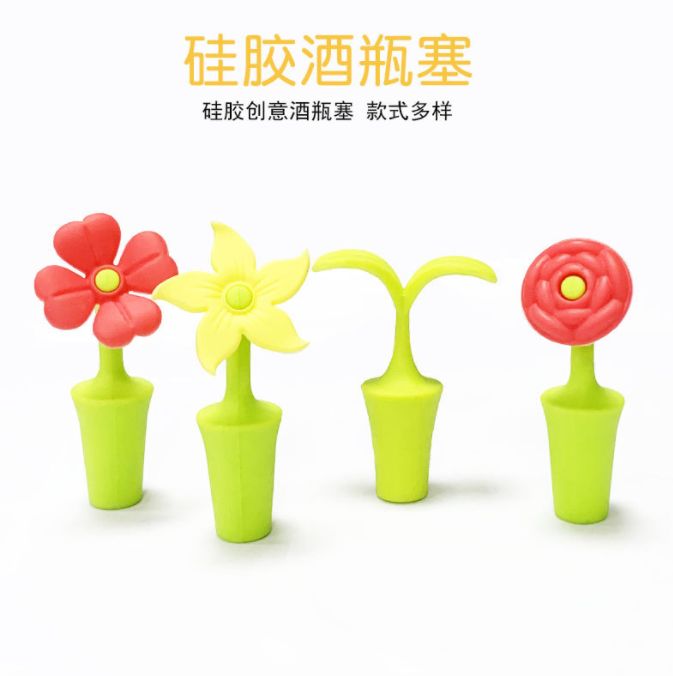 Creative silicone bottle stopper
