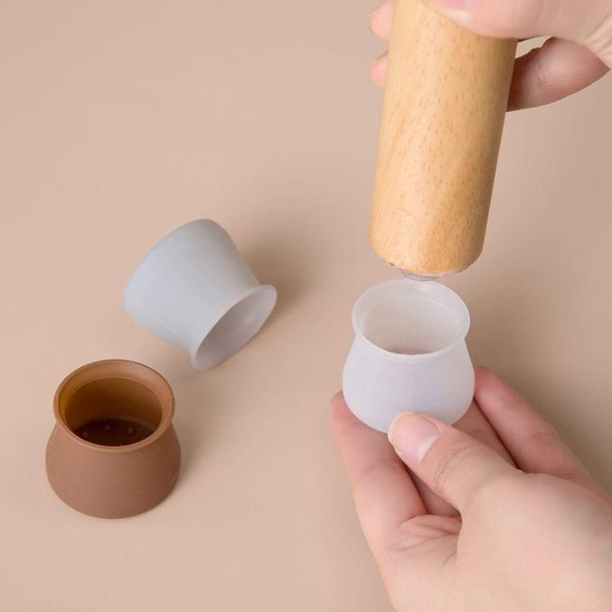 Thickened wear-resistant non-slip silicone table and chair foot cover