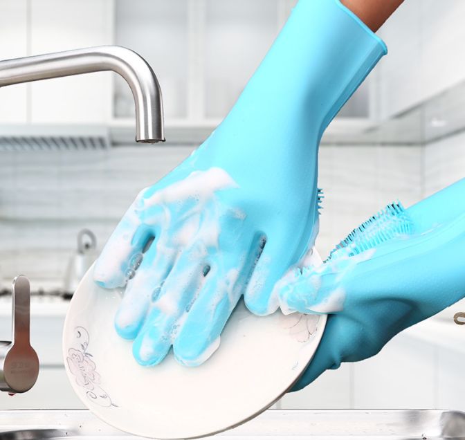 Silicone dishwashing gloves Application Scenario
