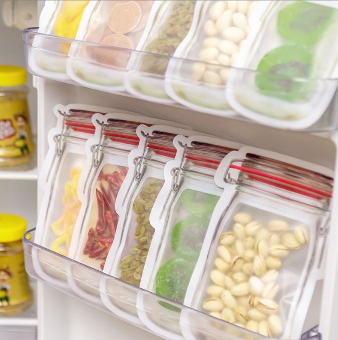 Children's complementary food zipper storage bag details Picture