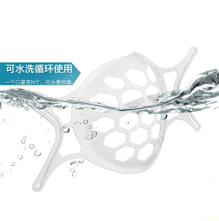 硅胶透气防闷口罩细节图