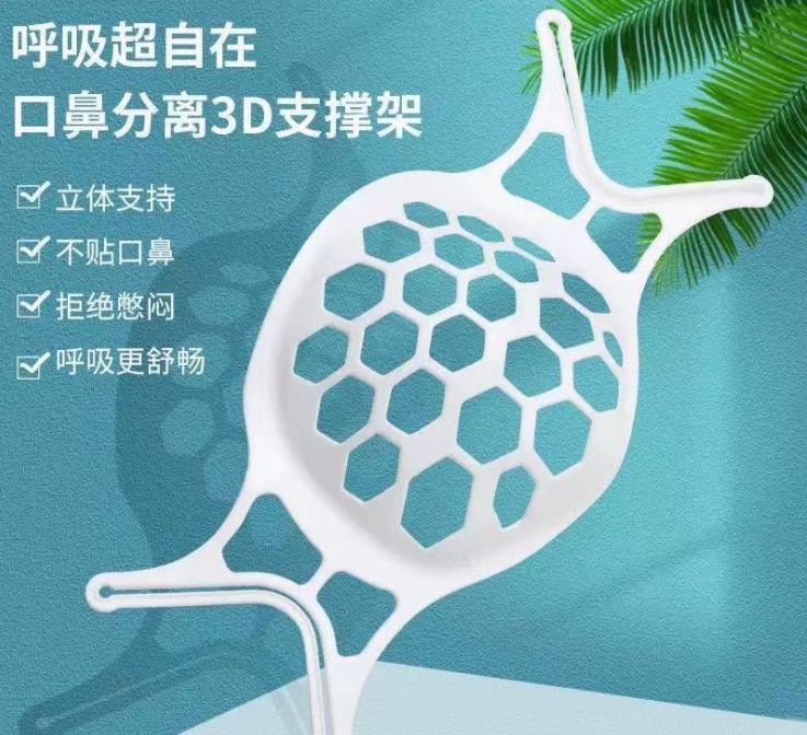 硅胶透气防闷口罩产品图
