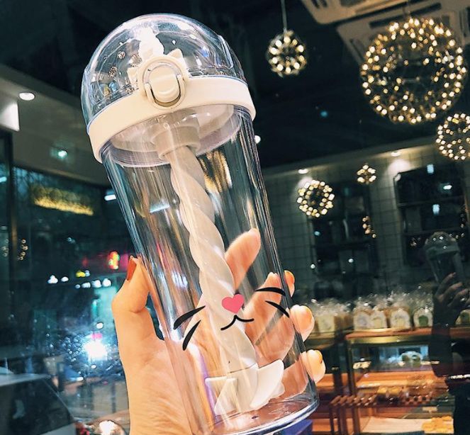 Straw cup stirring water cup Specification image