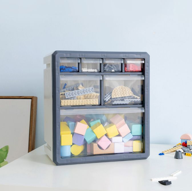 Building block drawer organizer