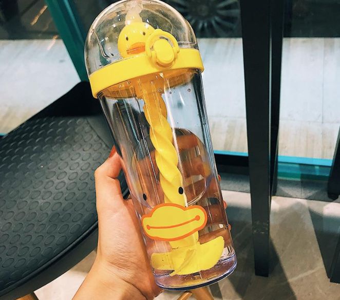Straw cup stirring water cup details Picture