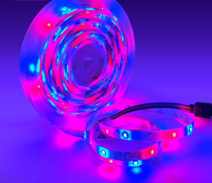 led light with 24 key remote control 2A waterproof blister seven color set