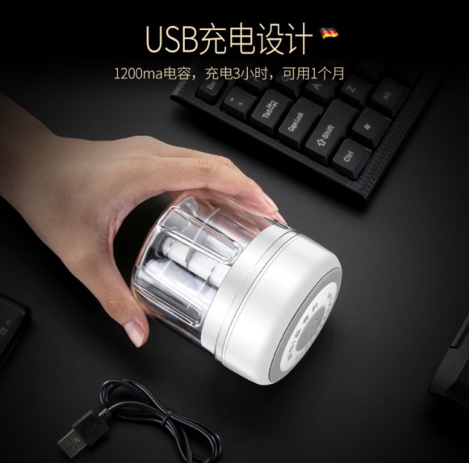 迷你无线电动捣蒜器外贸专供产品图