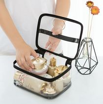 Portable simple waterproof transparent travel toiletries storage bag