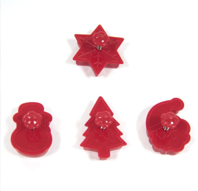 3D stereoscopic creative, practical, small and cute PP Christmas cookie molds for export Specification image